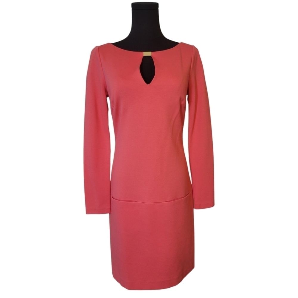 Trina Turk Coral Shift Dress Size Small